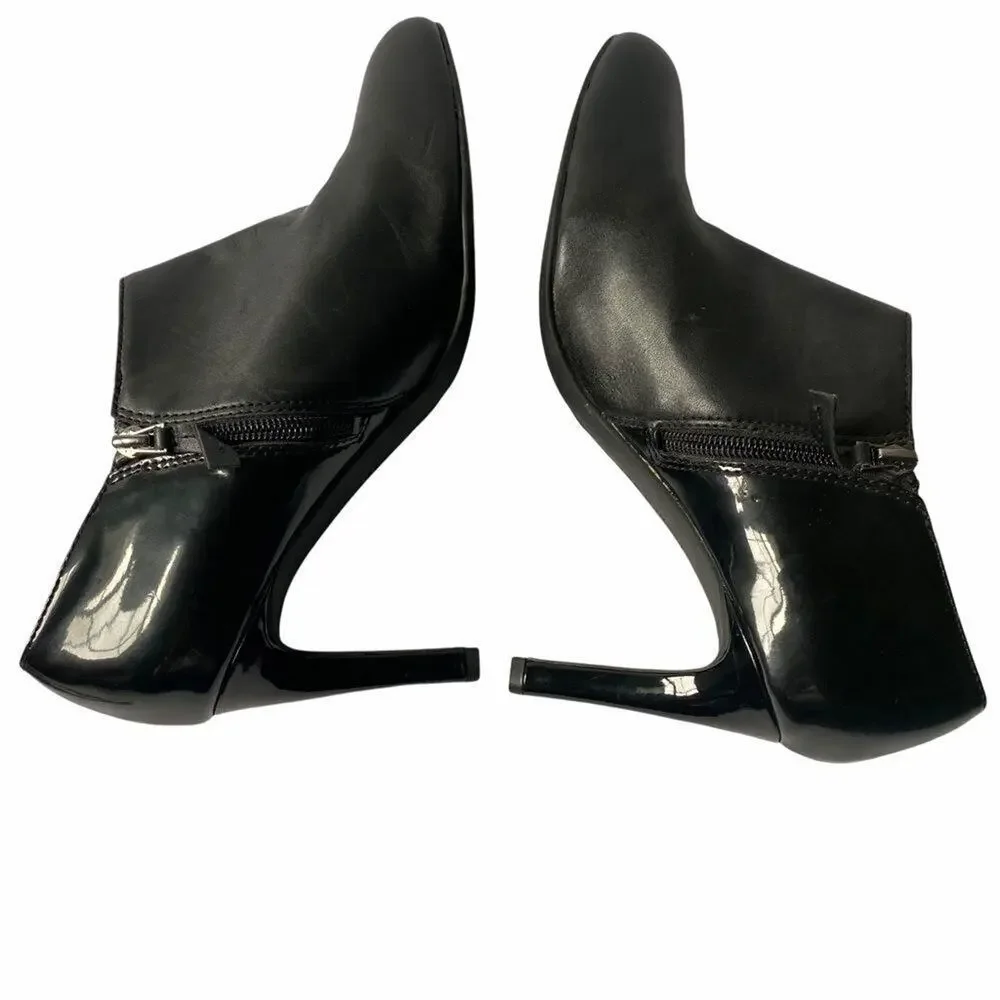 Franco Sarto Black Frama Booties‎ Sz 9.5
